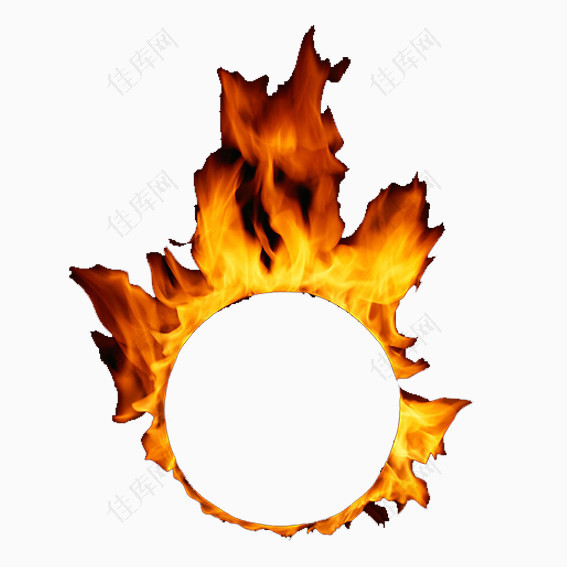 圆形火焰火环