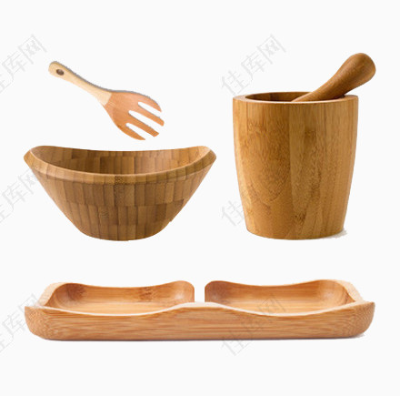木头质碗筷