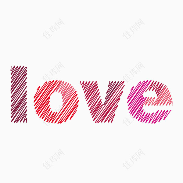 love艺术字体设计