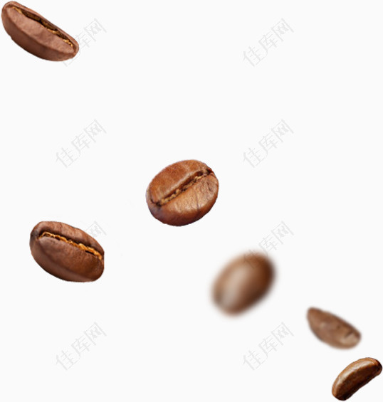 漂浮的咖啡豆