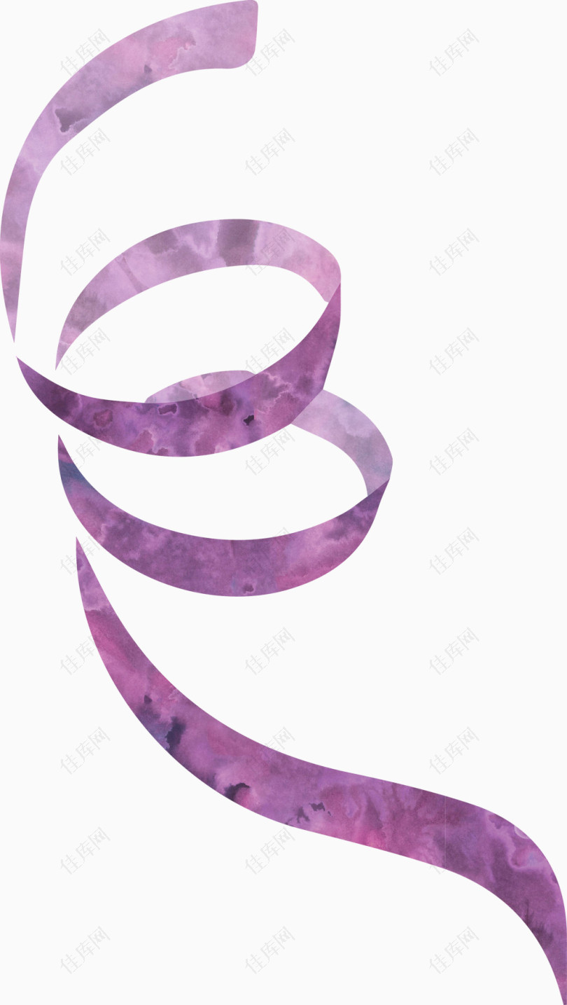 紫色彩带