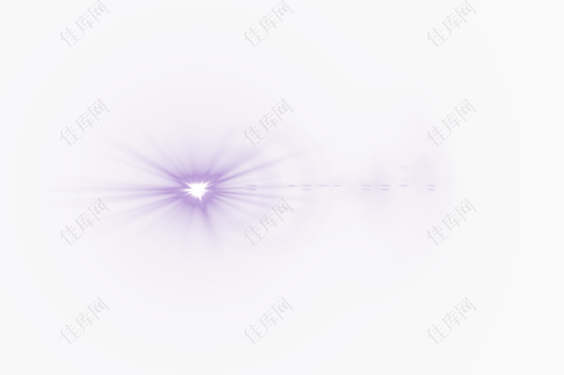 紫色星光效果元素