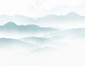 中国风山山脉