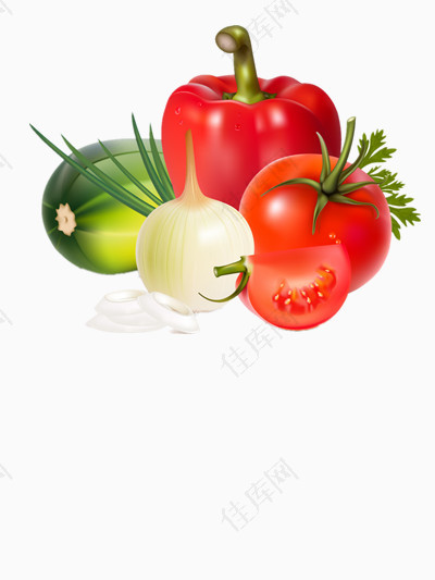 辣椒大蒜和西红柿