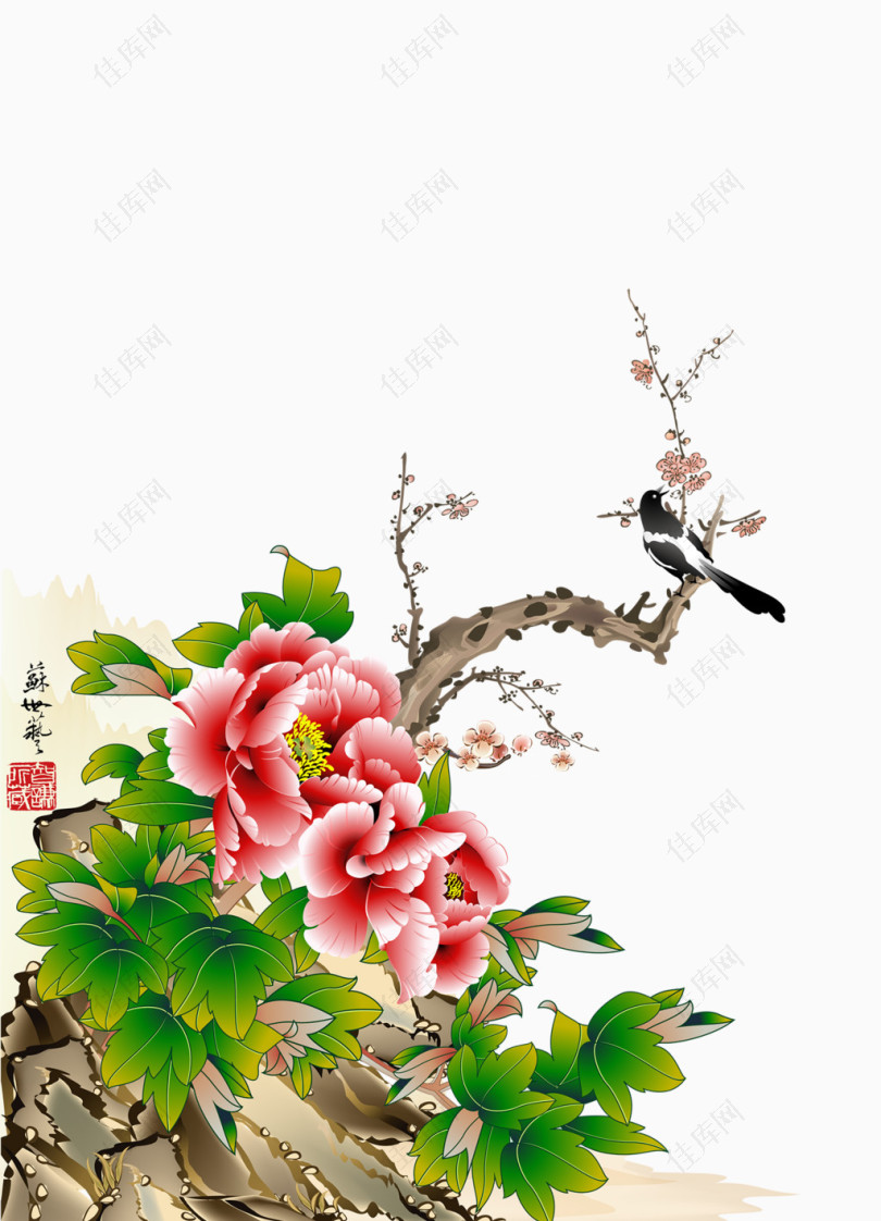 中国国花牡丹