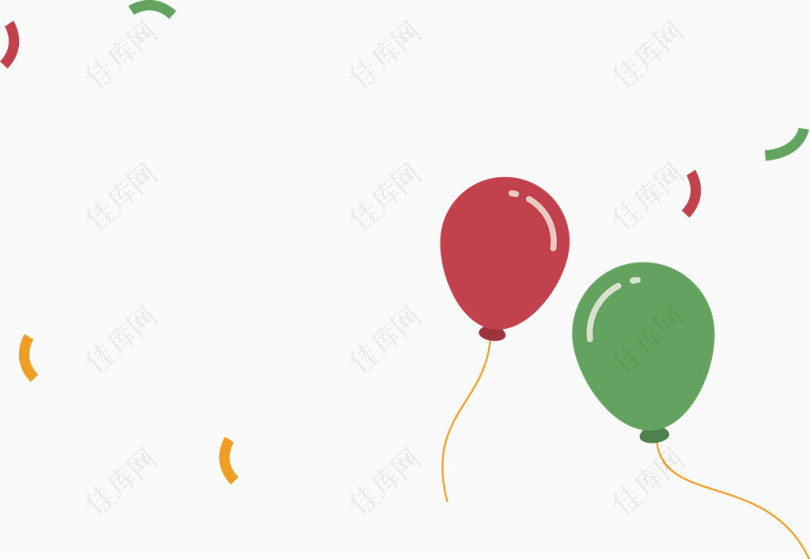 漂浮气球彩带