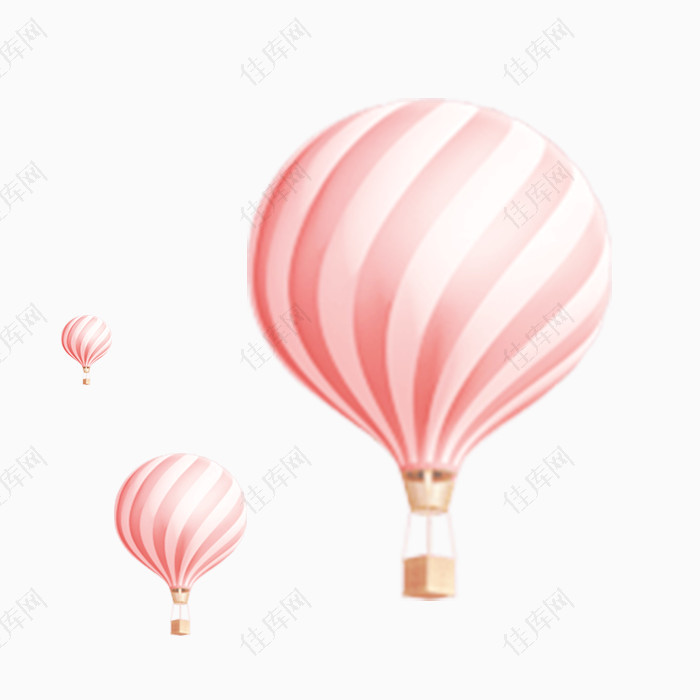 红白阿尔卑斯样式的热气球