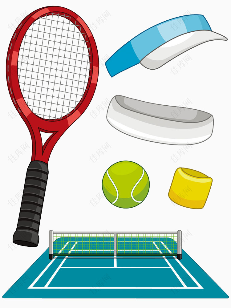 网球场合网球拍