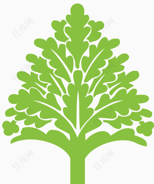 绿色装饰树