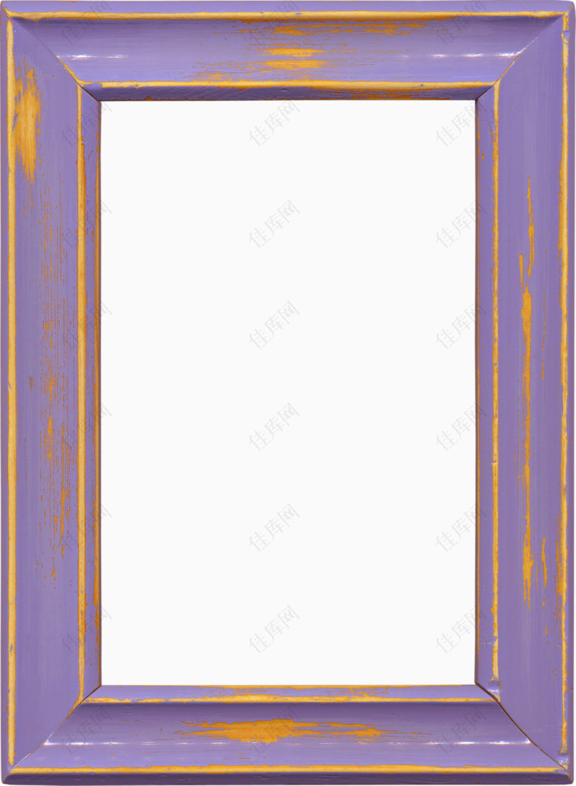 紫色漂亮木质方框