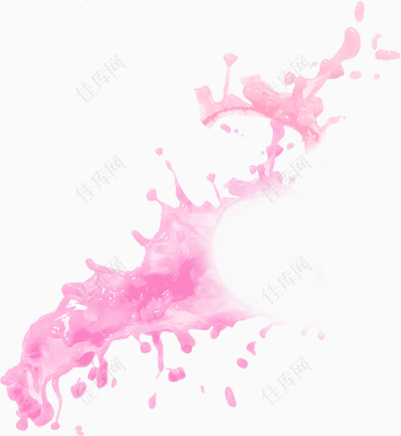粉色水花