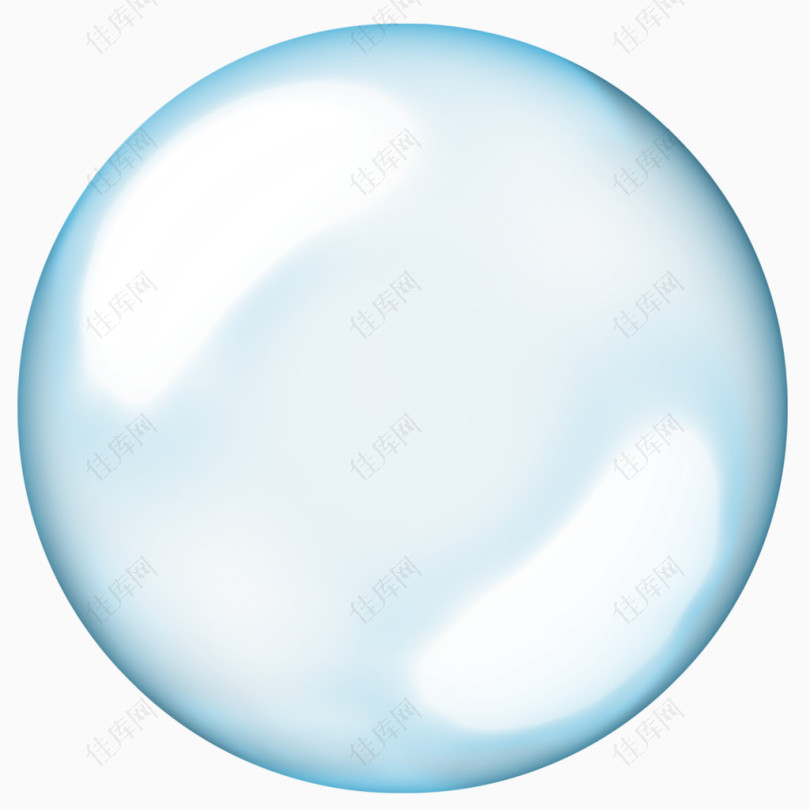蓝色气泡素材