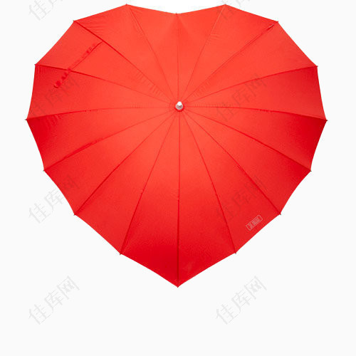 红丝爱心伞