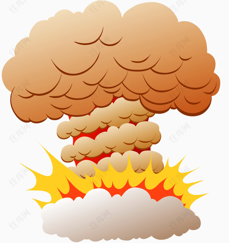爆炸后的蘑菇云