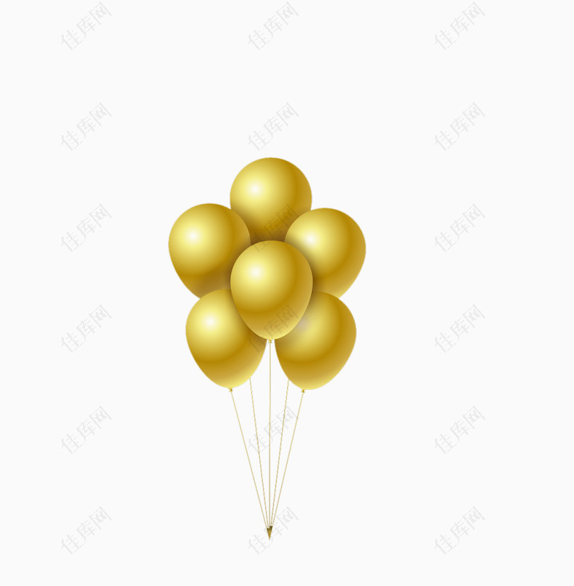 金色的气球