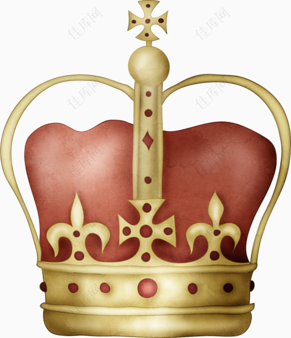 手绘金色皇冠