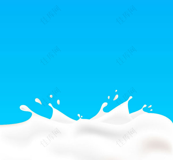 飞溅液态牛奶