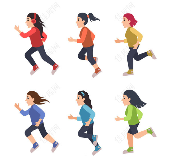 跑步健身女子